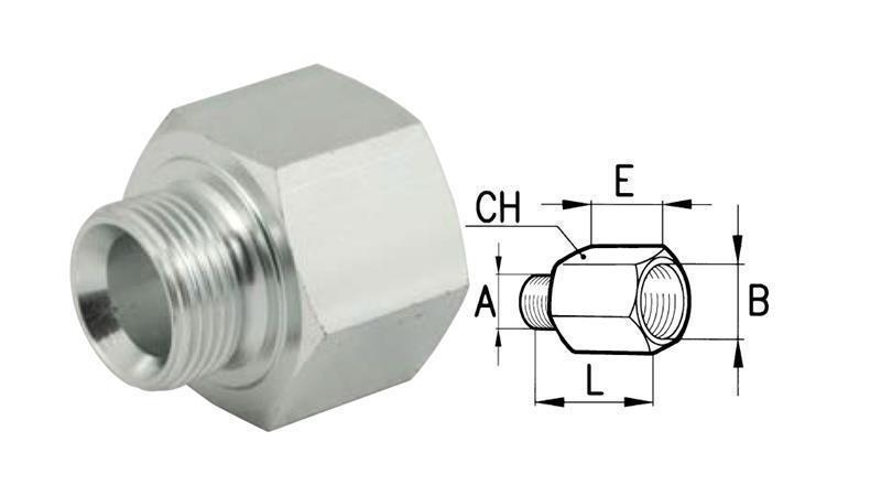 HIDRAVLIČNI ADAPTER MOŠKI-ŽENSKI 1/4-3/8