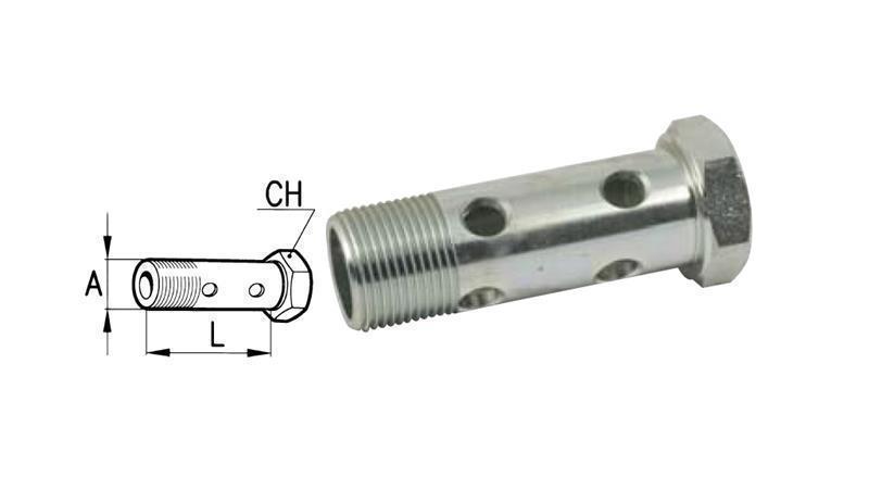 HYDRAULIC DOUBLE BLANK BOLT M18x1,5