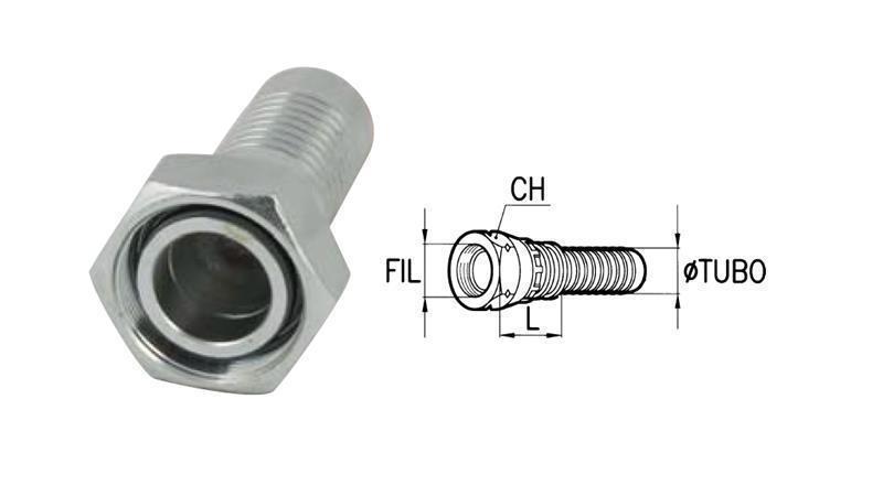 HIDRAULIKUS IDOM DKOS 16 S NŐI DN12-M24x1,5