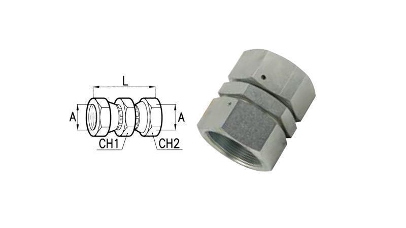 HYDRAULISK DOBBELT SVINGNUT 1/2