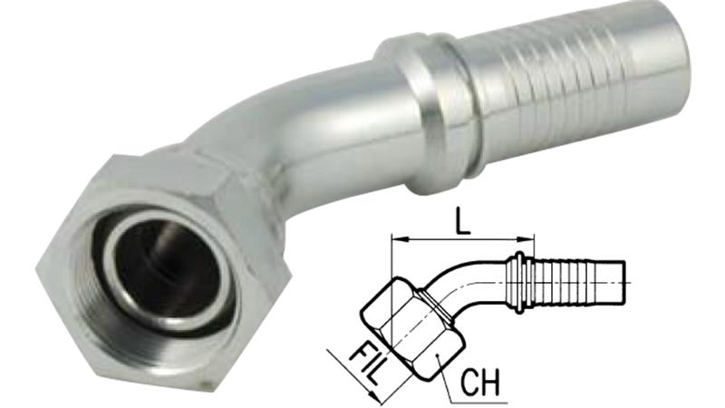 HIDRAULIKUS IDOM BSP NŐI TÉRD 45° DN13-M24x1,5