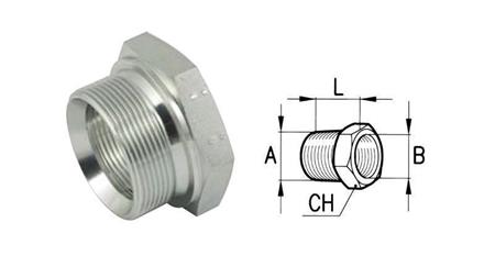 HYDRAULISK ADAPTER HANN-KVINNE 1''-3/4''