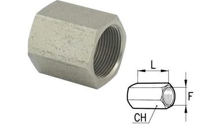 HYDRAULISK ADAPTER HUN-HUN 1/2