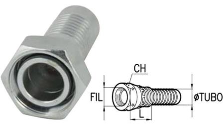 HIDRAVLIČNI PRIKLJUČEK DKOS 16 S ŽENSKI DN12-M24x1,5