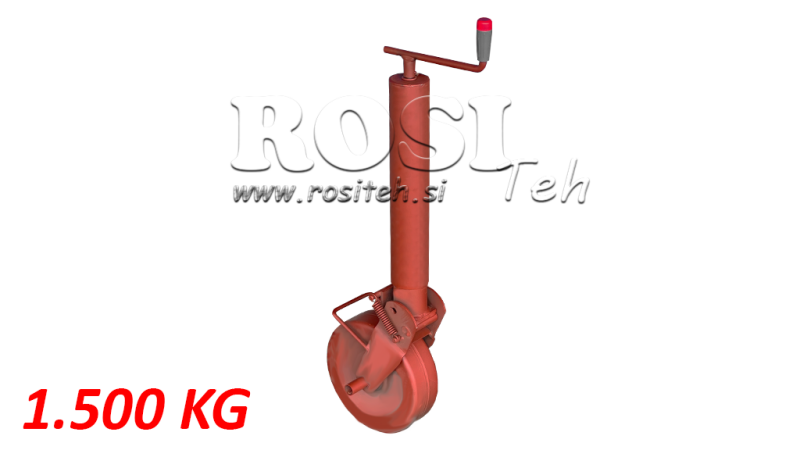 MENETES TÁMASZTÓ LÁB 300mm - 1500KG TÁMASZTHATÓ ABRONCSAL