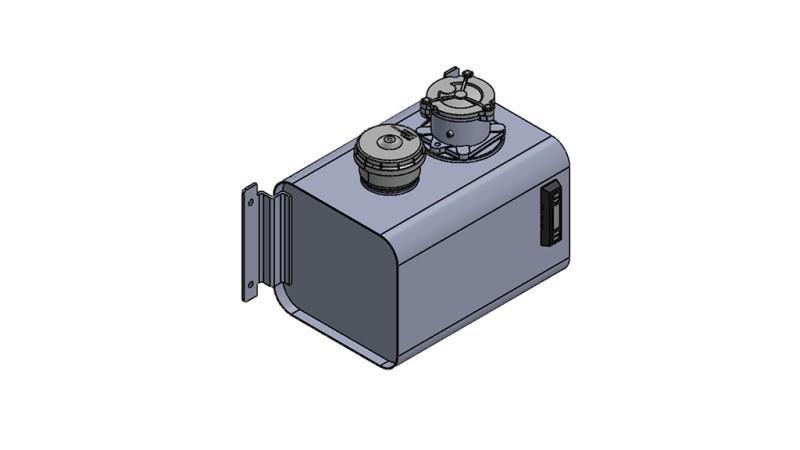 METALLI TANKKI YLÄOSA 20 Lit 265x290x400mm