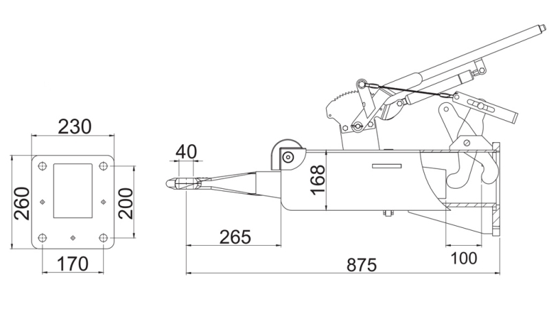 ATTELAGE - CONNEXION TRACTEUR REMORQUE 8 000/1 800 KG (CERTIFICAT E11)