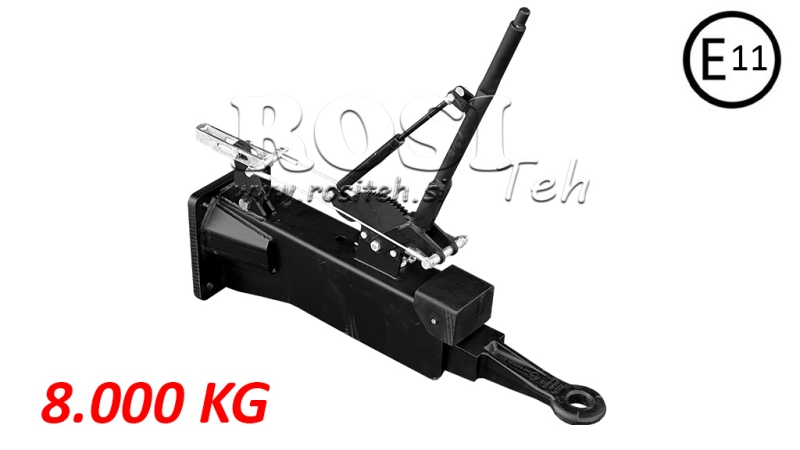 ATTELAGE - CONNEXION TRACTEUR REMORQUE 8 000/1 800 KG (CERTIFICAT E11)