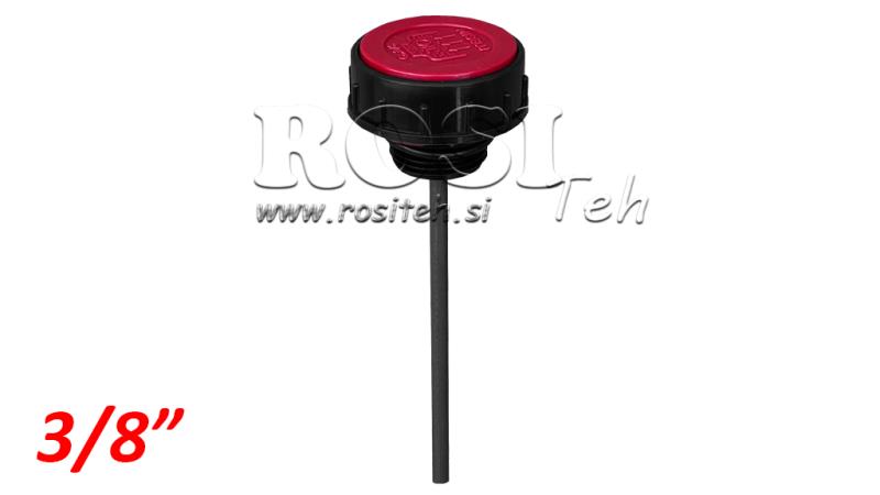 VULKAP 3/8 MET NIVEAUPAAL EN LUCHTVENTIEL