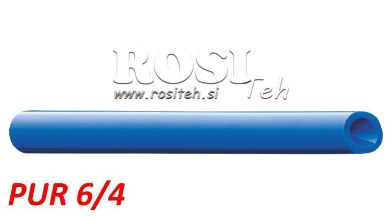 PU 6/4 PUR TUBO D'ARIA BLU POLIURETANO