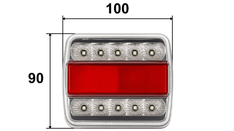 LED ΠΙΣΩ ΦΩΤΙΣΤΙΚΟ ΓΙΑ ΤΡΕΙΛΕΡ ΣΥΝΔΥΑΣΜΕΝΟ 4 ΛΕΙΤΟΥΡΓΙΕΣ 12V ΛΕΥΚΟ