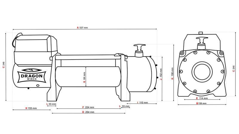 12 V ELEKTRICKÝ NAVIJAK DWM 13000 HD - 5897 kg - Syntetická šnúra