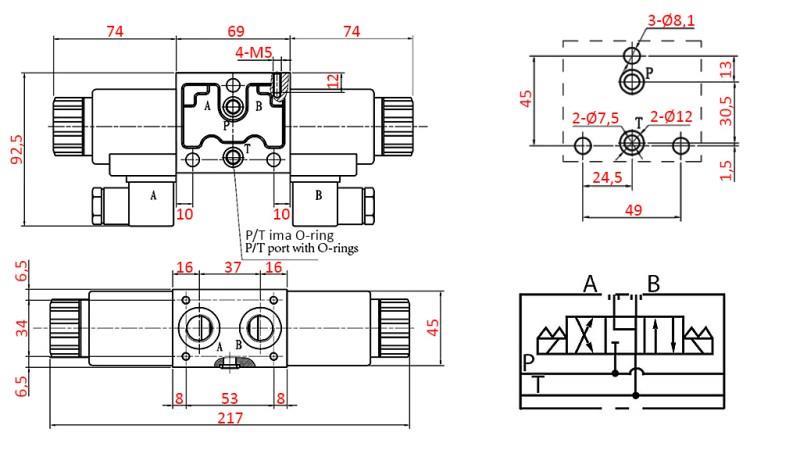 VALVOLA ELETTROMAGNETICA IDRAULICA YEAT-ASSEMBLY 12V N6
