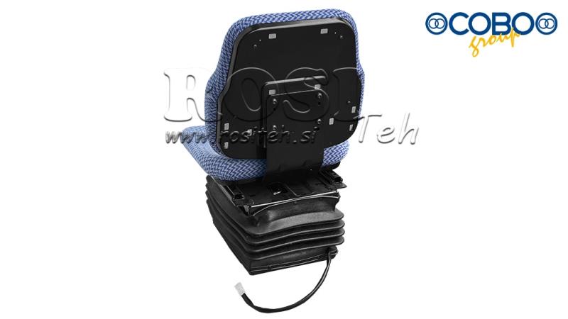 FOTEL TRAKTORA Z ZAWIESZENIEM POWIETRZNYM TKANINA