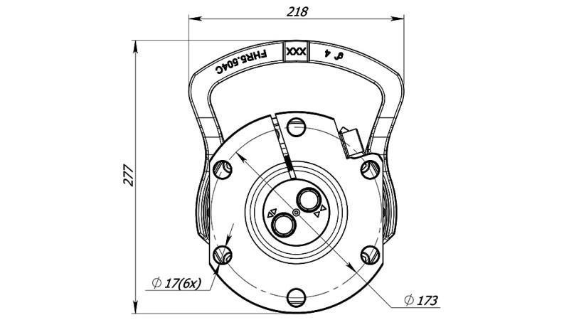 HIDRAULIKUS FORGATÓ 6000/3000 KG FLANCCSAL