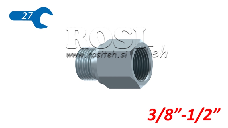 HIDRAULIKUS ADAPTER KÜLSŐ-BELSŐ 3/8-1/2