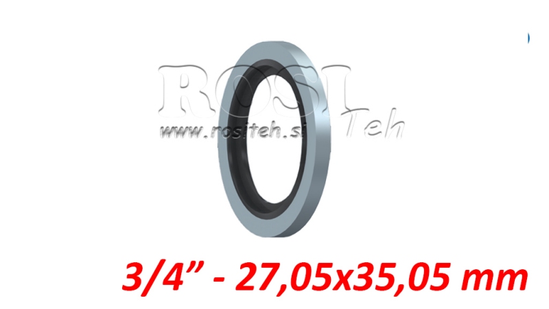 UNTERLAGE MIT GUMIVERDICHTUNG 3/4