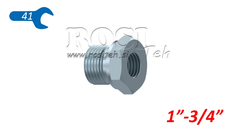 HYDRAULISCHE ADAPTER MAN-VROUW 1-3/4
