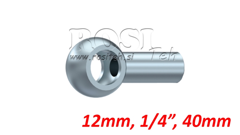 BANJO DE DURITE MÉTALLIQUE 1/4 40mm