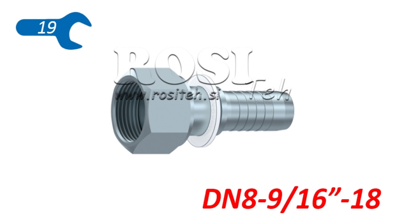 ΥΔΡΑΥΛΙΚΗ ΣΥΝΔΕΣΗ DKORFS ΘΗΛΥΚΗ DN8-9/16-18