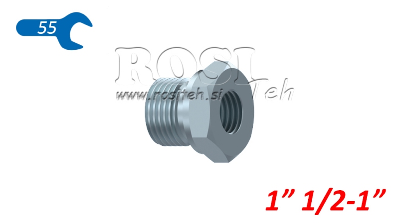 HIDRAULIKUS ADAPTER KÜLSŐ-BELSŐ 1 1/2-1