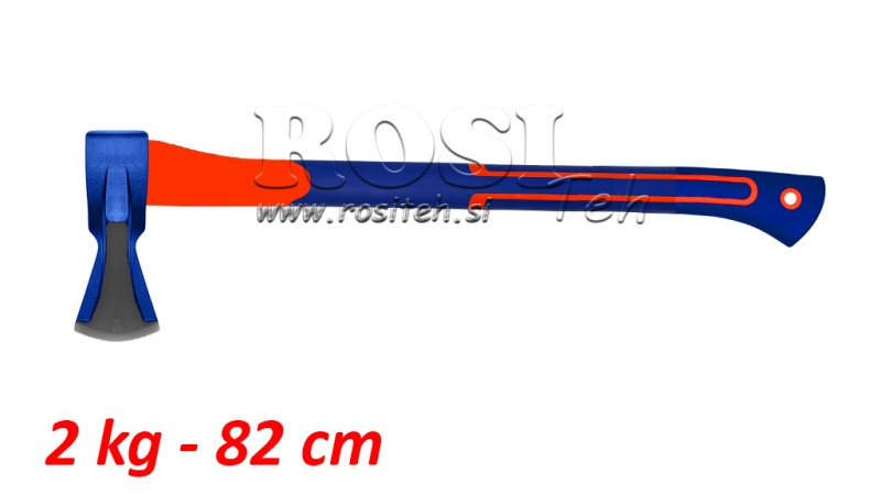ASCIA SPACCALEGNA CON MANICO IN CARBONIO - 2 kg - 82 cm