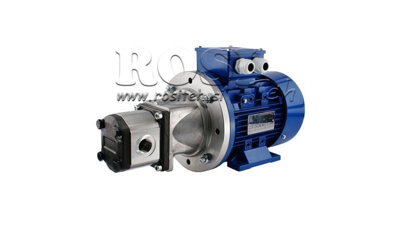 HYDRAULIKPUMPENBAUGRUPPE 2 12 ccm ELEKTROMOTOR 3-phasig - 4 KW (Durchfluss = 17 Liter/min)