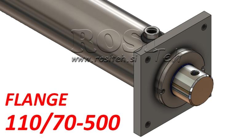 ΥΔΡΑΥΛΙΚΟΣ ΚΥΛΙΝΔΡΟΣ ΜΕ ΠΛΑΚΑ ΣΤΗΡΙΞΗΣ 110/70-500