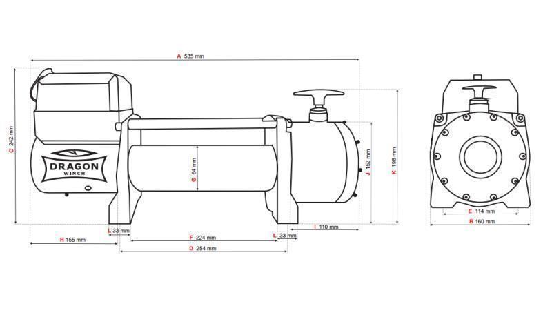 12 V ELEKTROMOS KÖTŐDŐ DWT 14000 HD - 6350 kg