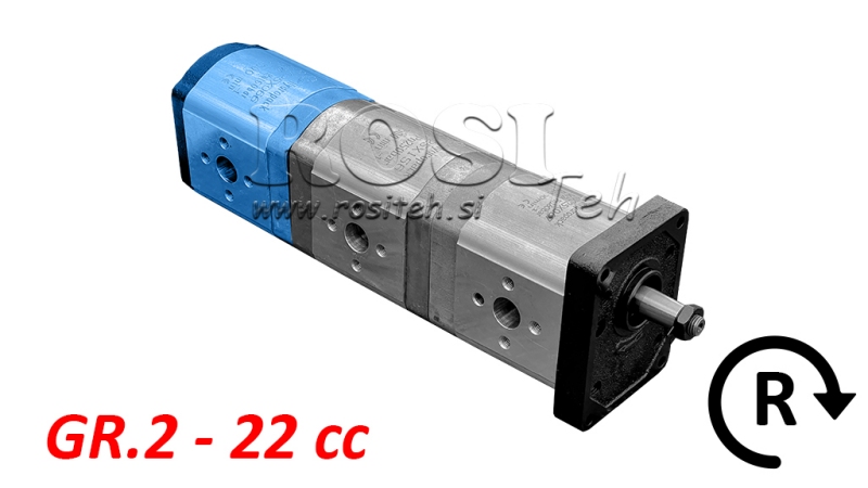 HYDRAULIK PUMPE 20C22X066 REAR GR.2 22 CC RECHTS