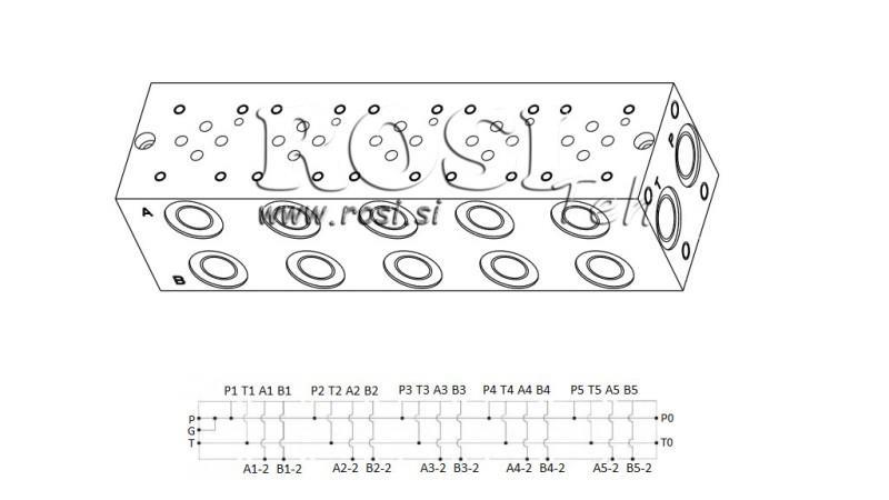 BASE CETOP5 NG10 5M