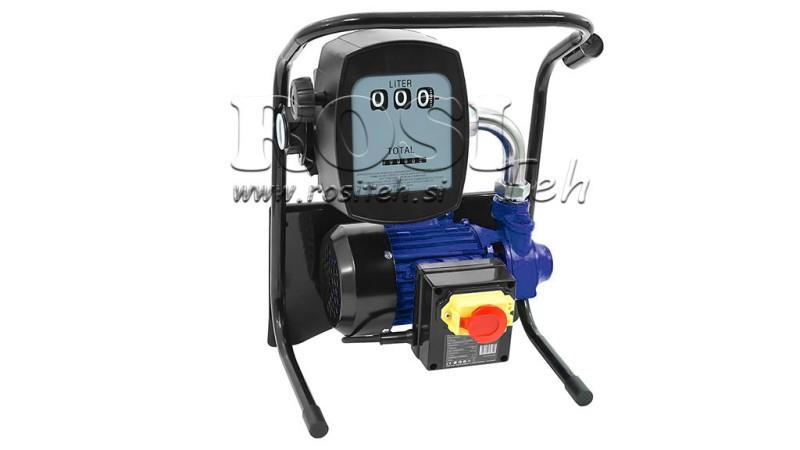 DIESEL FUEL PUMP 600W 40 l/min WITH GAUGE AND DISPENSING GUN