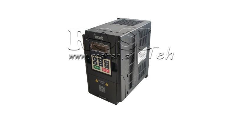 CONVERTITORE DI FREQUENZA–INVERTER 3fase 0,75kW GD10-0R7G-4-B