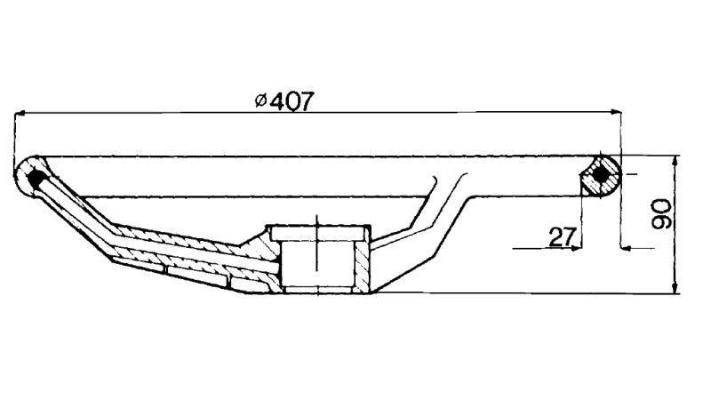 KORMÁNYKERÉK ÁTMÉRŐ 400 - h 90