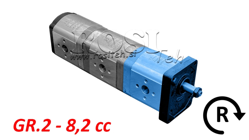 POMPA IDRAULICA 20C8,2X067 FRONT GR.2 8,2 CC DESTRA