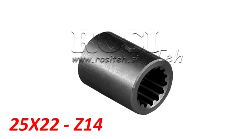 ENGRENAGEM PTO 25X22 14 DENTES D35 L45