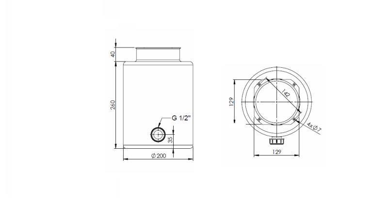 METALLTANK- ROLL PP 8 LITER HORISONTAL-VERTICAL