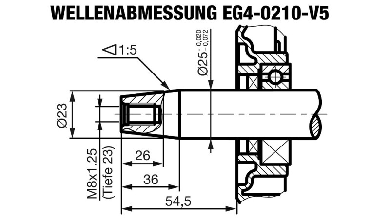 benzinmotor EG4-200cc-5.10kW-3.600 RPM-H-TP25x54.5-manuel start