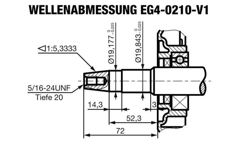 gasoline engine EG4-200cc-5.10kW-3,600 RPM-H-TP19x72-V1-manual start