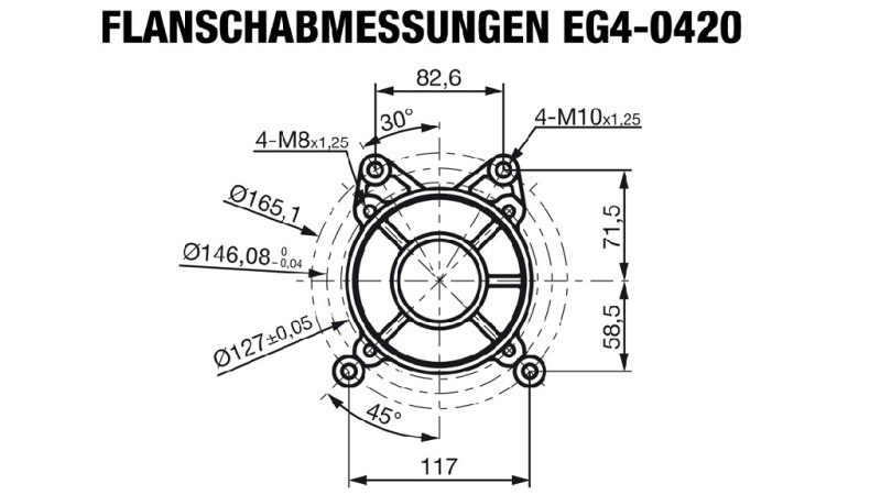 gasoline engine EG4-420cc-9.6kW-13.1HP-3,600 RPM-E-TP26x77.5-electric start