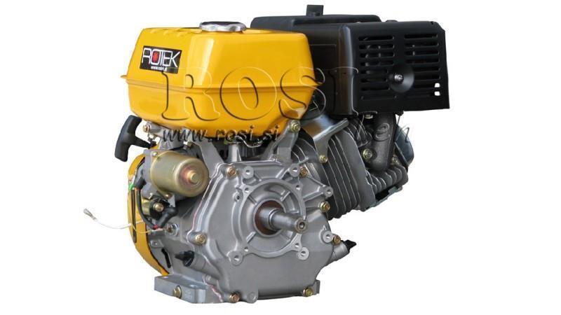 moteur à essence EG4-420cc-9.6kW-13.1HP-3,600 RPM-E-KW25x63-démarrage électrique