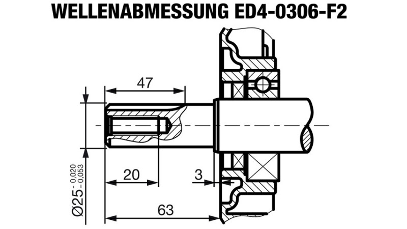 diesel engine 306cc-4.5kW-3,600 RPM-E-KW25x63-electric start