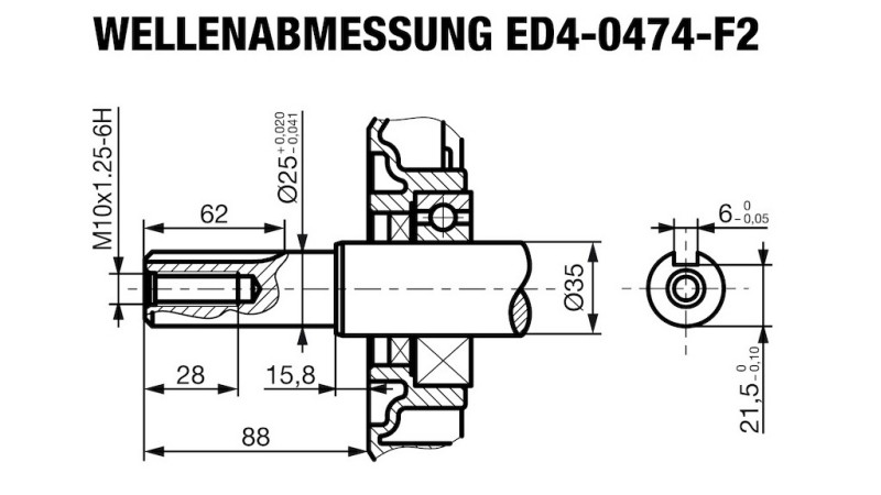 DIESELMOTOR 474cc-8,0kW-3.600 U/min-E-KW25x88-elektro start