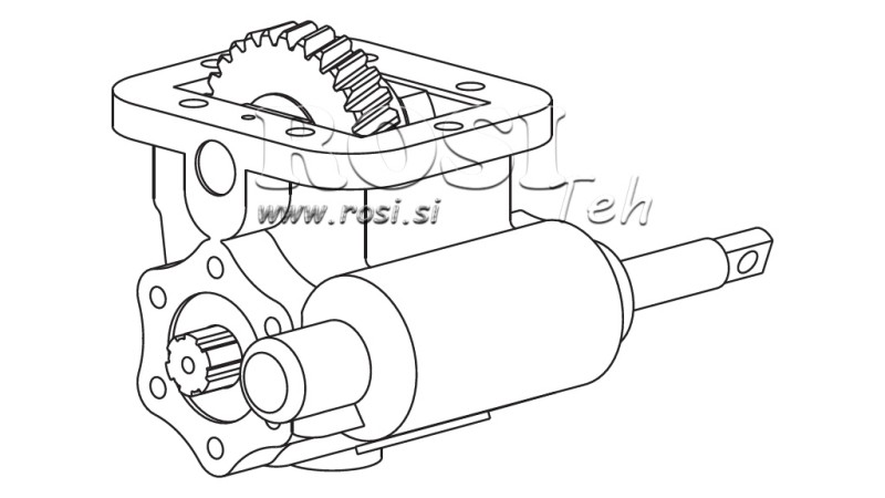 NEBENANTRIEB FÜR HYDRAULIKPUMPE - ZF- MB 800 SIDE