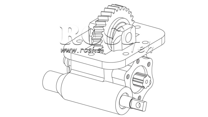 GEAR DRIVE FOR HYDRAULIC PUMP - ISUZU MSB 5S VACUUM