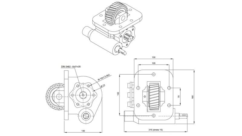 AZIONAMENTO PER LA POMPA IDRAULICA - ISUZU HINO MECHANIC