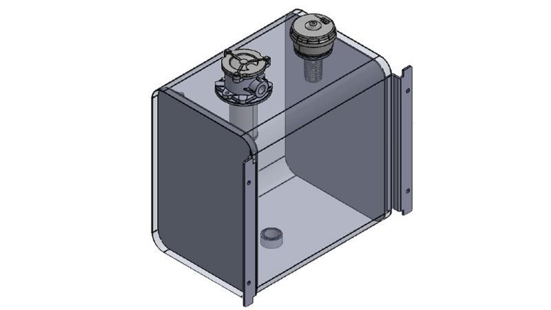 METALLTANKDECKEL 80 Lit 360x500x500mm