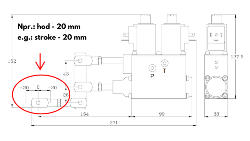 ESTENSIONE CORSA SINGOLO SEGMENTO (12-20mm) PER VALVOLA