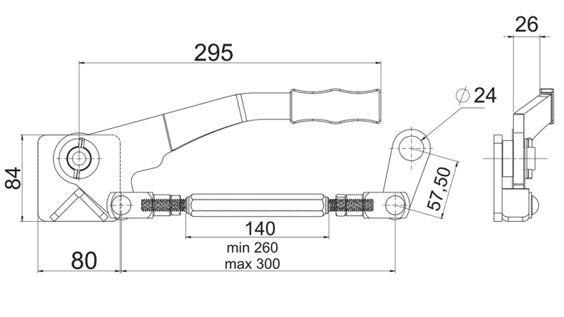 CLOSING HANDLE RIGHT SIDE