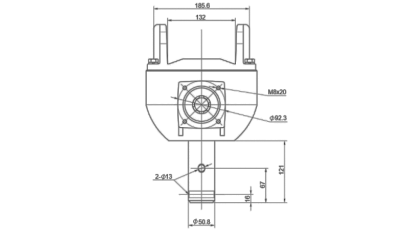 SZÖGHAJTÁS KSR50 3:1 (50HP-36,7kW)